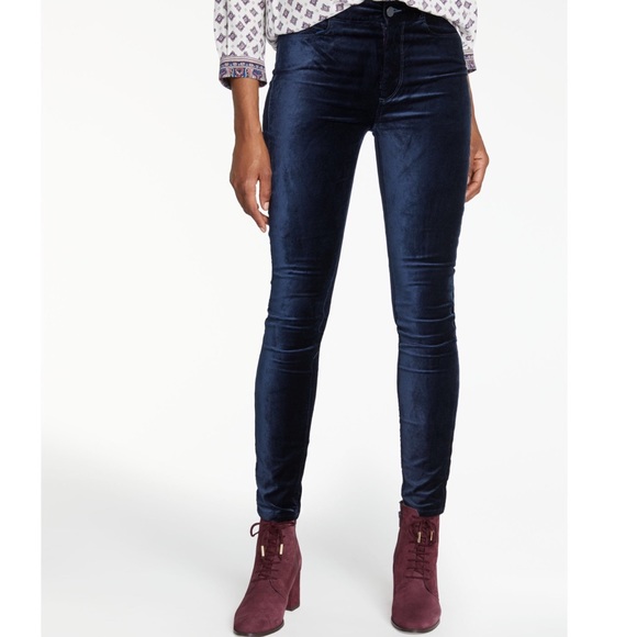 Paige Hoxton Ultra Skinny Blue Velvet 